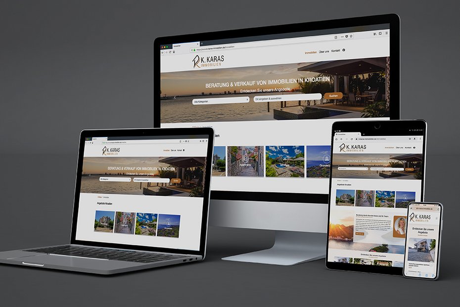 Website der Firma K. Karas Immobilien Website der Firma K. Karas Immobilien
